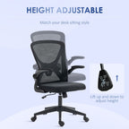 Mesh Office Chair Computer Chair with Lumbar Support, Swivel Wheels