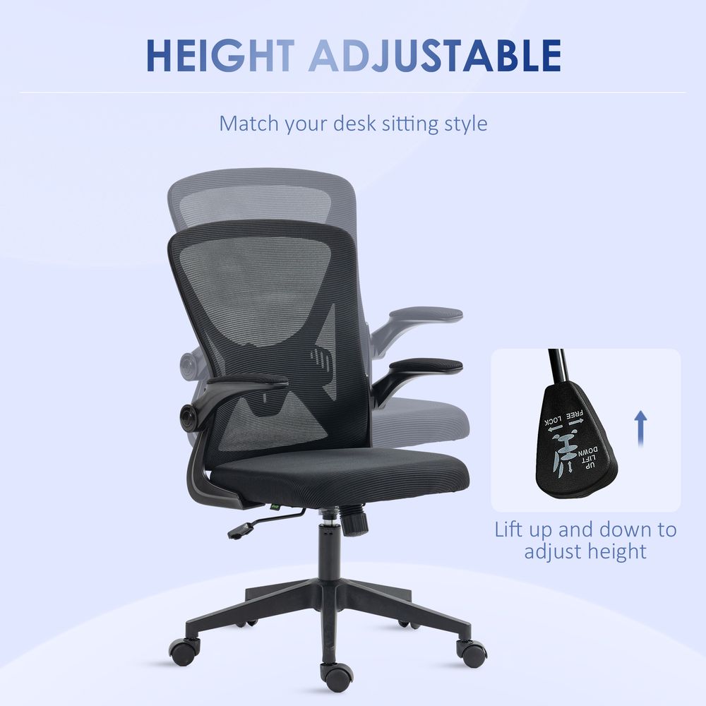 Mesh Office Chair Computer Chair with Lumbar Support, Swivel Wheels