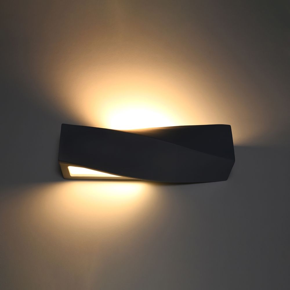 Wall lamp ceramics, glass Sigma modern Design E27 in Glass