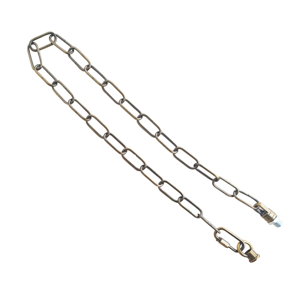 Yellow Brass Light Chain for Chandeliers - 38mm x 16mm