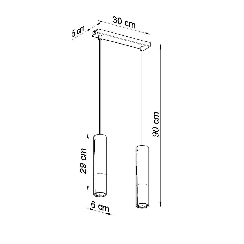 Elegant Pendant Lamp - Modern Design - Steel - GU10