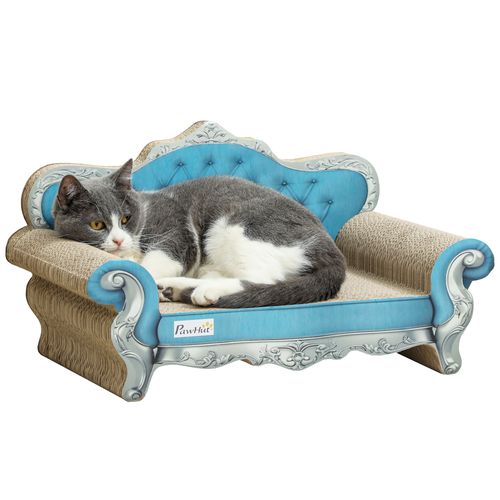 2 in 1 Cardboard Cat Scratching Board with Catnip for Indoor Cats