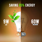 E27 5W Energy Saving Warm White LED Light Bulbs A60 E27 Screw-in non dimmable bulbs with Features Detail