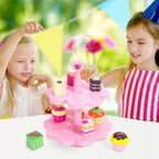 Magnetic Cake Stand - Heart: Charming toy for tea parties, role play, and educational development