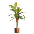 100cm Artificial Dracaena Tropical Plant with Copper Metal Planter