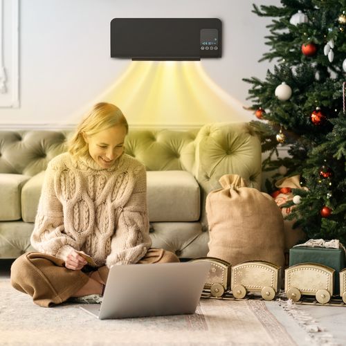 2000W Wall Mounted Ceramic Heater with Remote Control for Home