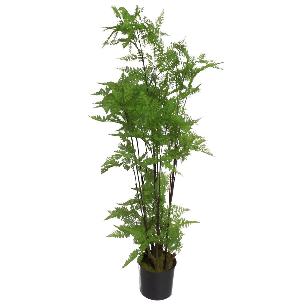 150cm Artificial Natural Moss Base Fern Foliage Plant with Leaf Detail