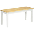 Pine Wood Dining Bench - Natural Finish, Seats 2 - Versatile & Durable