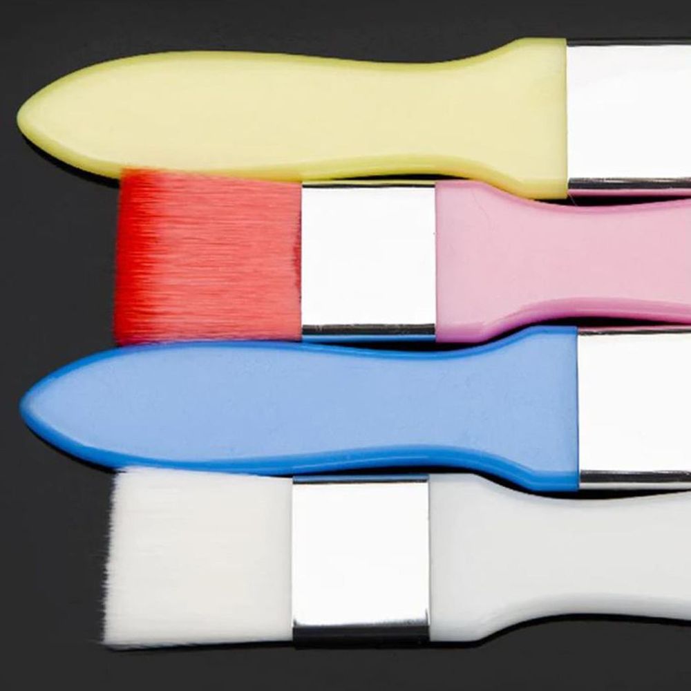 Envie Colourful Makeup Brush, Yellow, Hypoallergenic, Professional-Grade