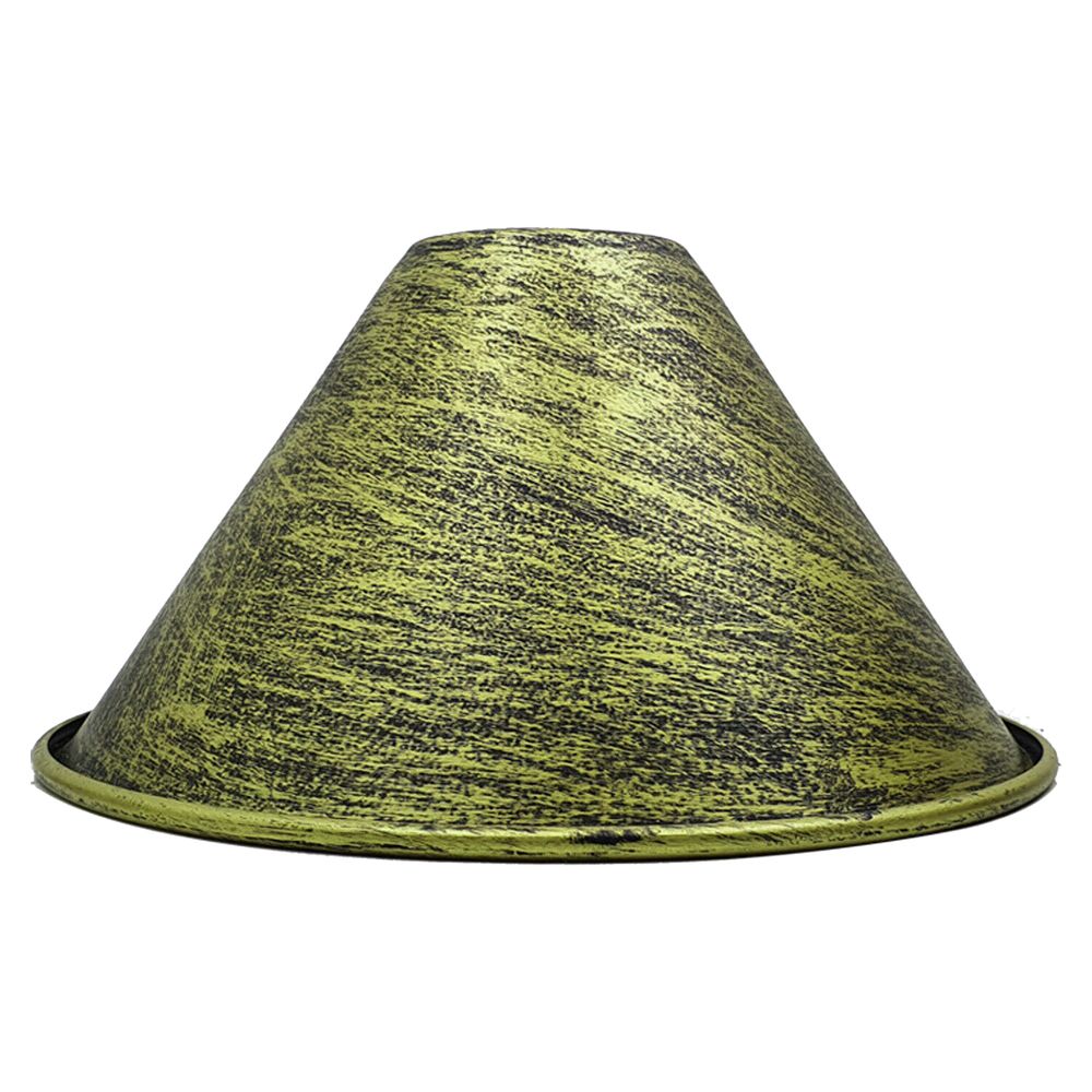 18mm x 10mm Large Easy Fit Pendant Light Shade Metal Lampshade Wall Lamp Brushed Brass