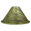 18mm x 10mm Large Easy Fit Pendant Light Shade Metal Lampshade Wall Lamp Brushed Brass