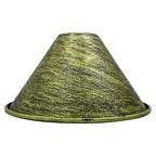 18mm x 10mm Large Easy Fit Pendant Light Shade Metal Lampshade Wall Lamp Brushed Brass
