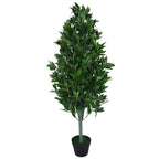 4ft Artificial Topiary Bay Trees - Extra Large Pair for Stunning Entrance - No Maintenance