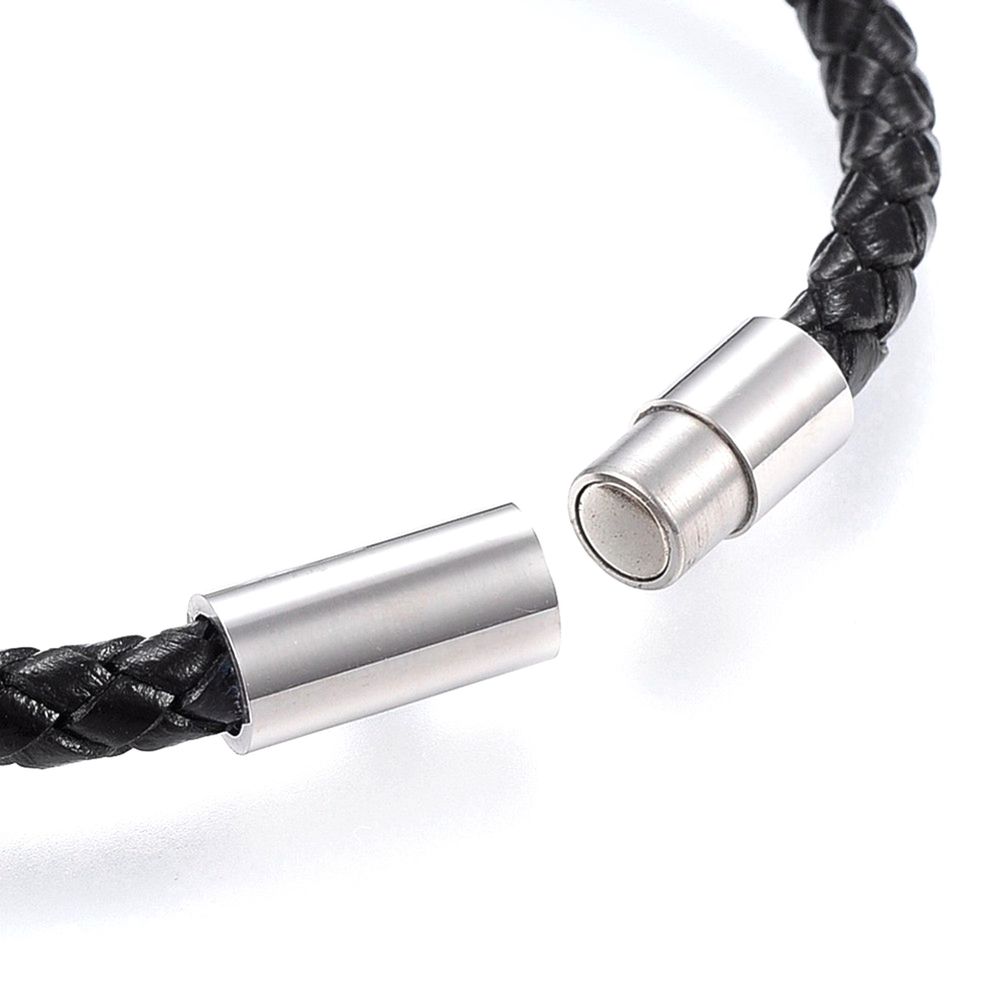 Men's Tigers Eye Leather Bracelet, Trendy Design, Gift Box Included