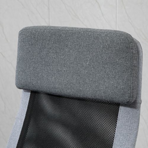 Office Chair Mesh High Back Swivel Task Home Desk Chair w/ Arm, Grey