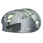 4-5 Person Dome Camping Tent - Pop-Up Design - 4 Windows - Quality & Professional