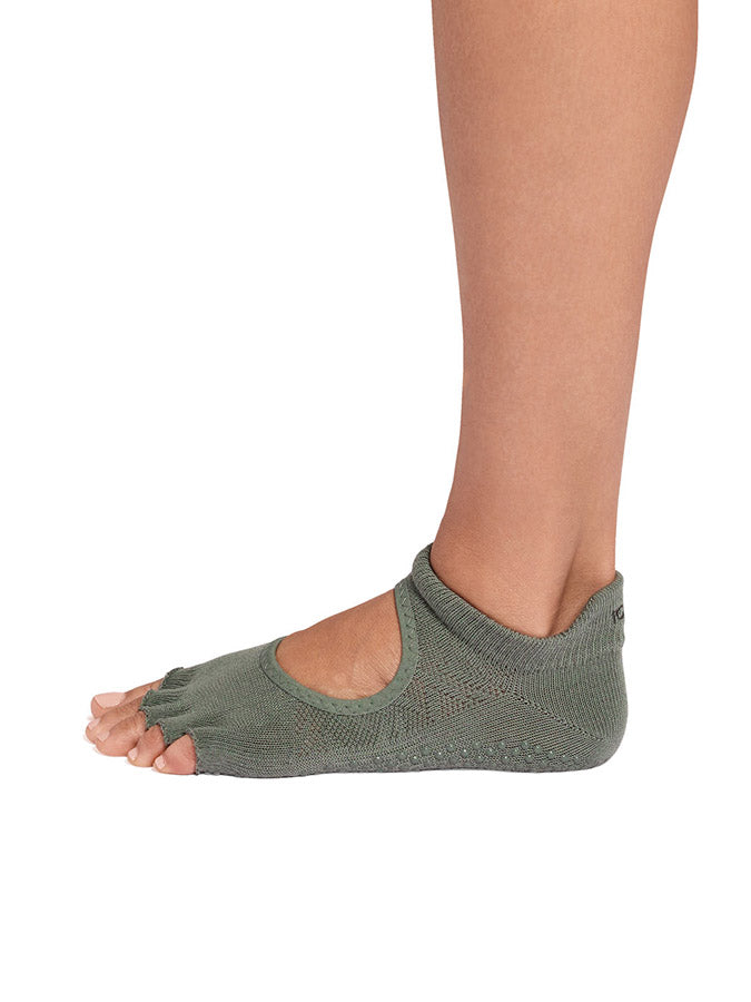 ToeSox Half Toe Bellarina Women's Yoga Grip Socks