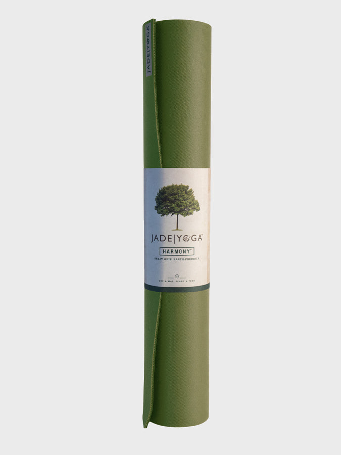 Jade Yoga Harmony 68" Inch Yoga Mat 5mm Olive Green