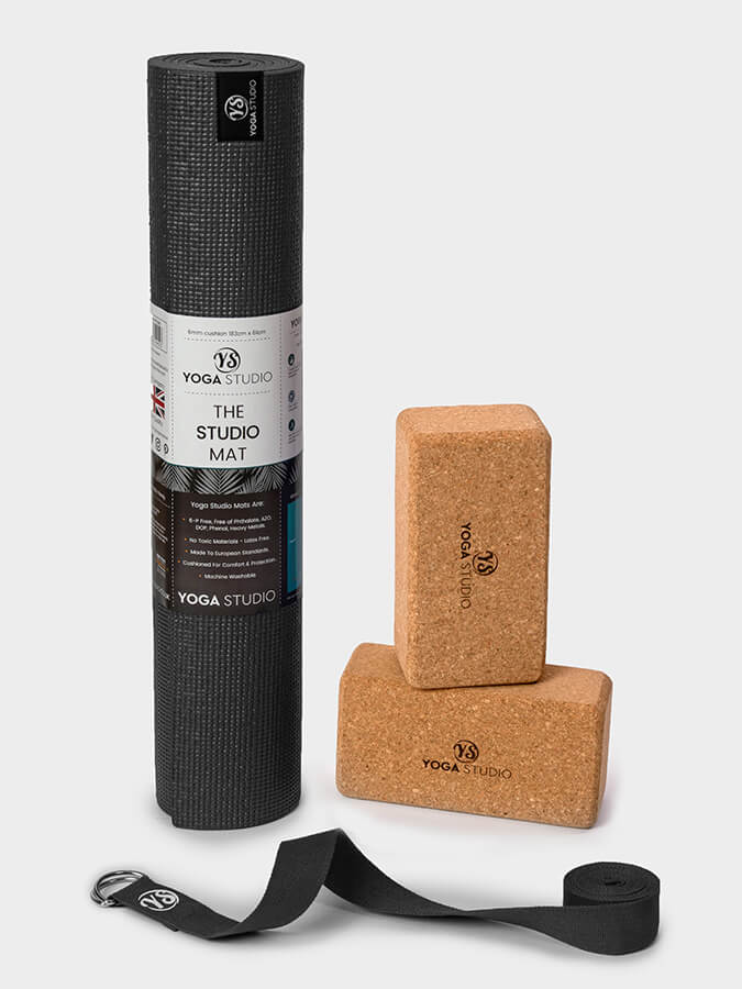 Yoga Studio Oeko-Tex Starter Cork Yoga Set Grey