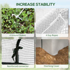Walk-in Garden Greenhouse Shelves Polytunnel Steeple Grow House