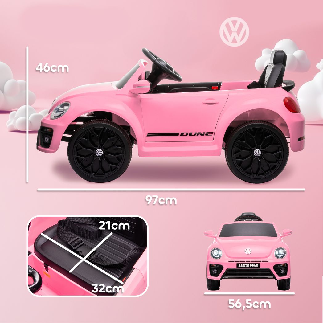 Volkswagen Beetle Licensed 12V Ride on Car w/ Remote Control