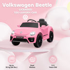 Volkswagen Beetle Licensed 12V Ride on Car w/ Remote Control
