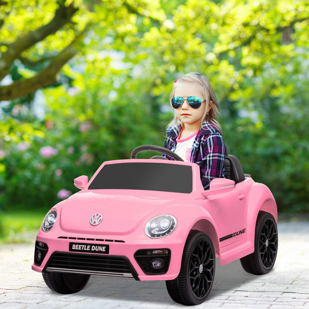 Volkswagen Beetle Licensed 12V Ride on Car w/ Remote Control
