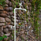 Rustic Bird Bath and Feeder Freestanding Garden Stake 92cm