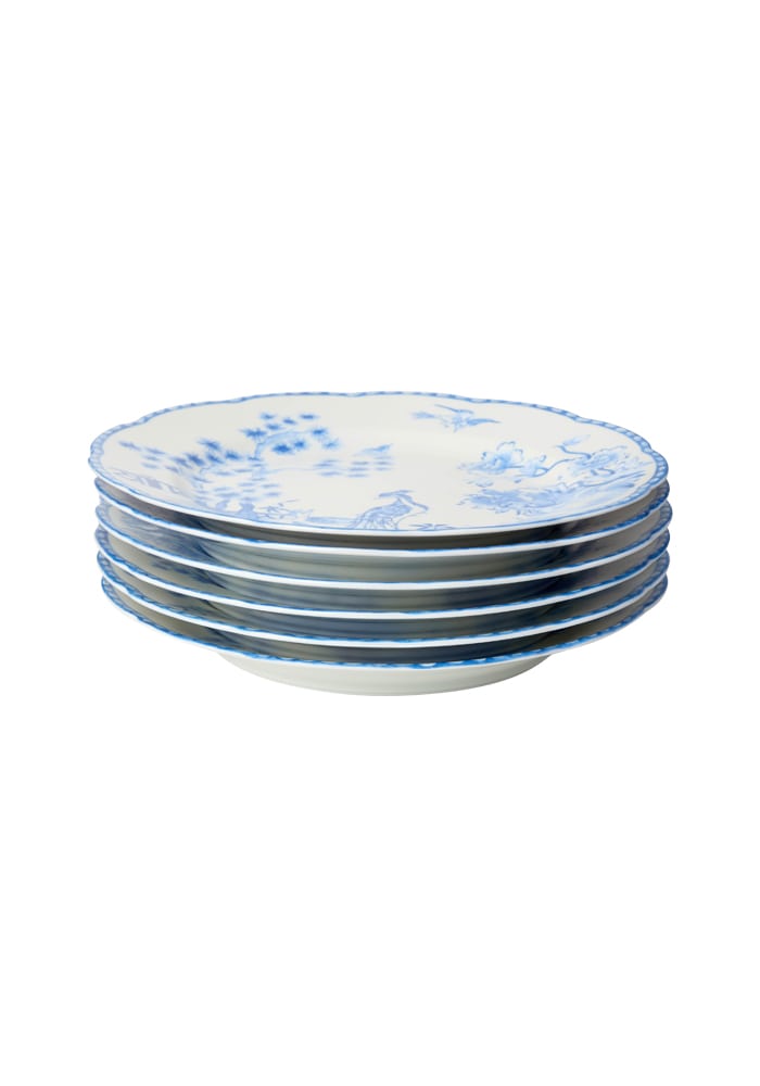 Virginia Blue and White Dessert Plates - Set of 4