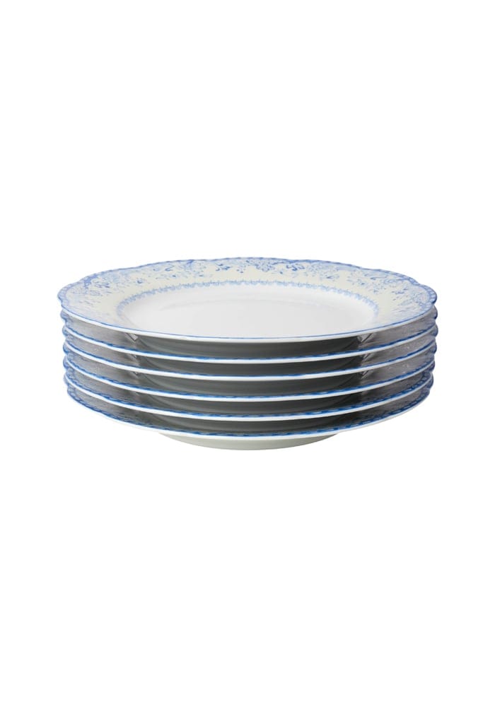 Virginia Blue and White Dinner Plates - Set of 4