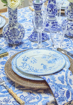 Virginia Blue and White Dinner Plates - Set of 4