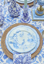 Virginia Blue and White Dinner Plates - Set of 4