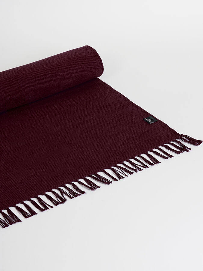 Yoga Studio GOTS Organic Cotton Yoga Mat Raspberry