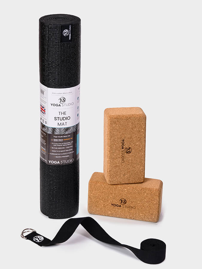 Yoga Studio Oeko-Tex Starter Cork Yoga Set Black