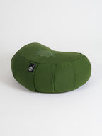 Yoga Studio GOTS Organic Cotton Crescent Lotus Zafu Buckwheat Cushion