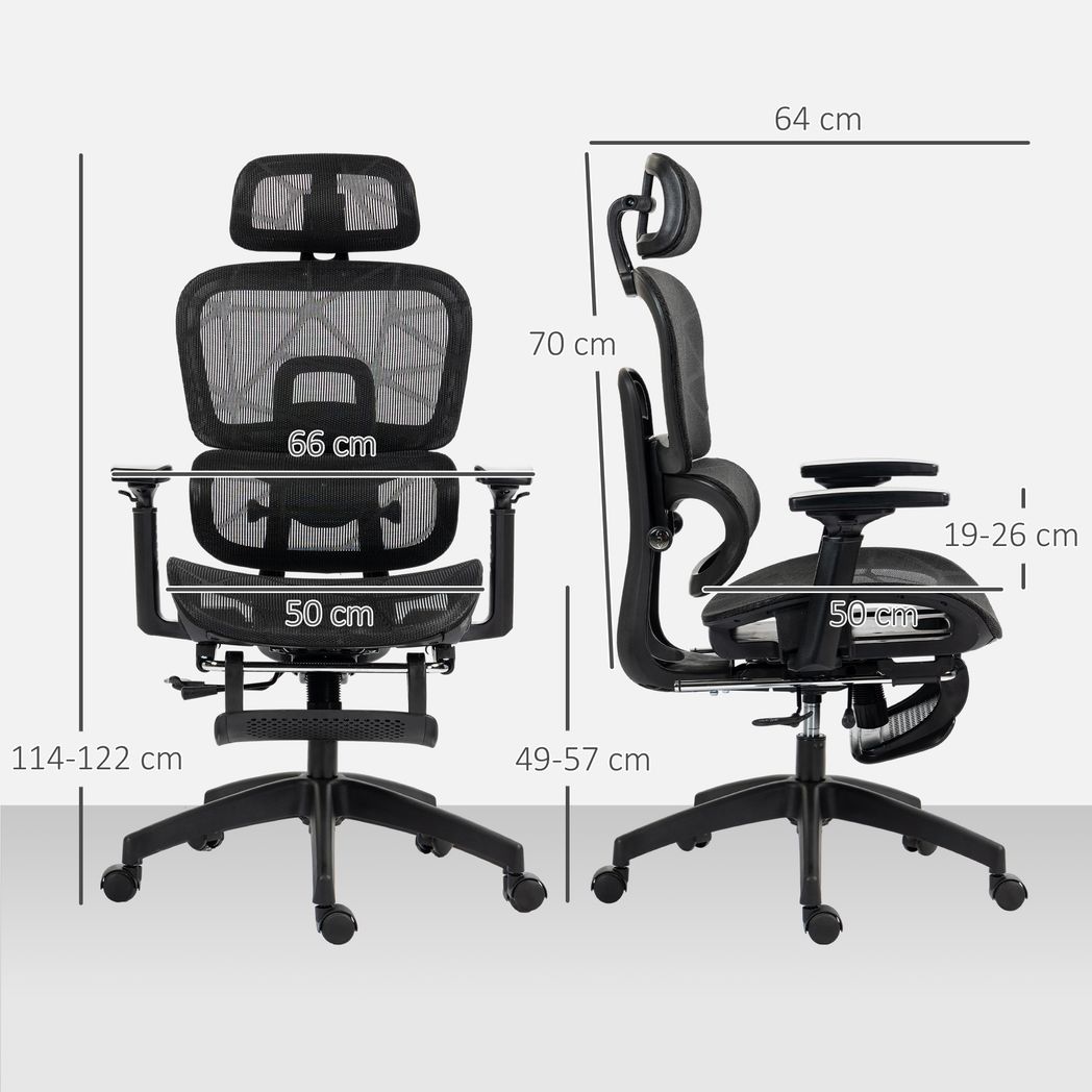 Ergonomic Office Chair Swivel Computer Chair with 3D Armrest