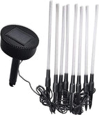 Solar-Powered Crystal Bubble Stick Stake LED Lights 8pc