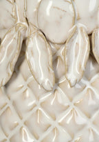 White Pineapple Vase - Hand Crafted, Playful and Minimal