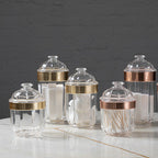 Medium Rose Gold Acrylic Storage Jar