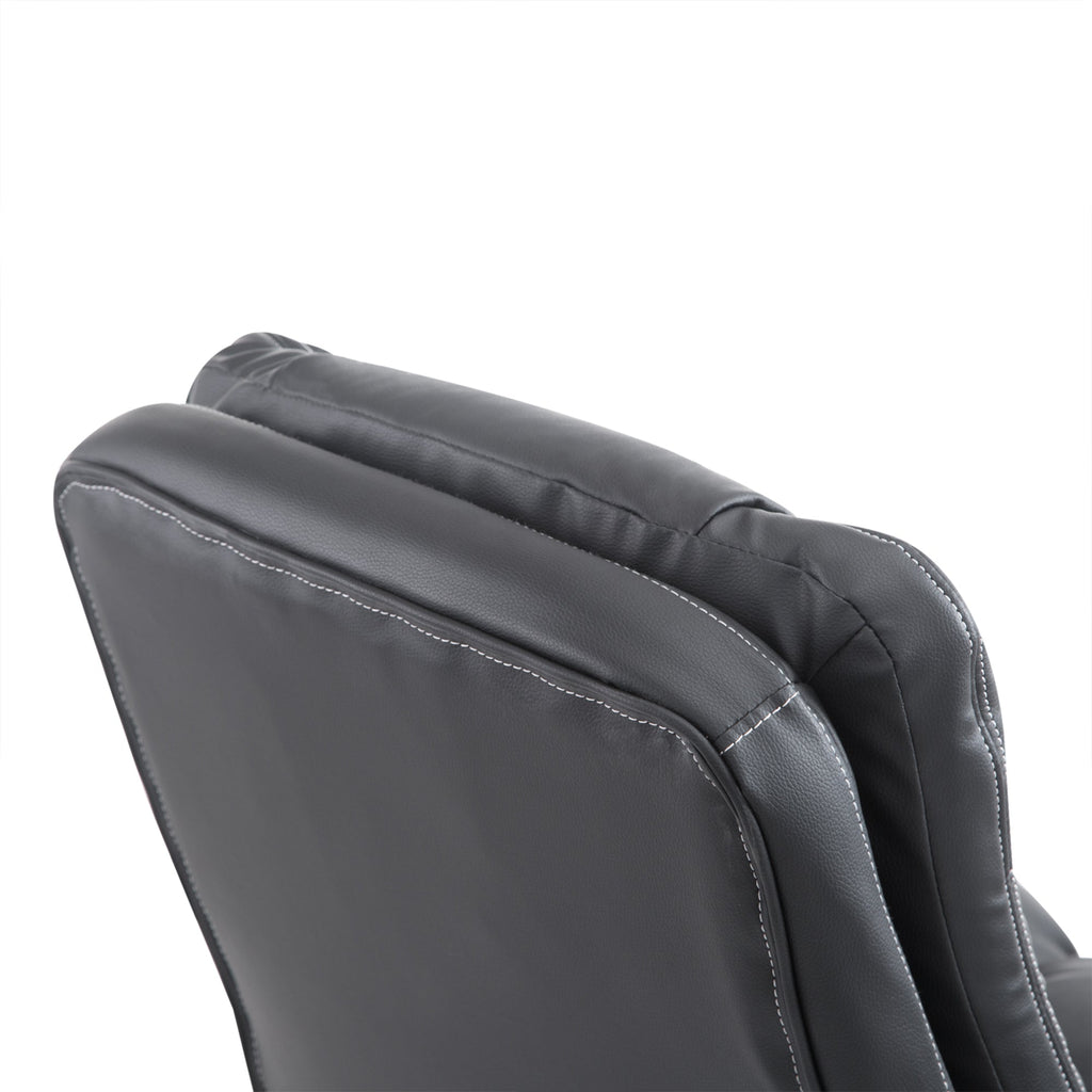 Office Chair, Computer Desk Chair, Mid Back Executive Chair with Adjustable Height and Swivel Rolling Wheels for Home Study, Black