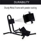 Metal Motorcycle Wheel Chock Holder - Pre-Drilled Holes - Adjustable - 17"-21" Tires - Rubber Caps