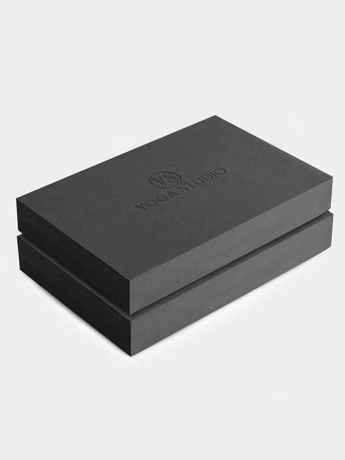 Yoga Studio EVA Yoga Block Twin Pack Graphite Grey