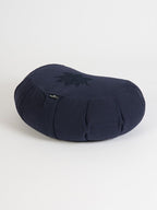 Yoga Studio GOTS Organic Cotton Crescent Lotus Zafu Buckwheat Cushion