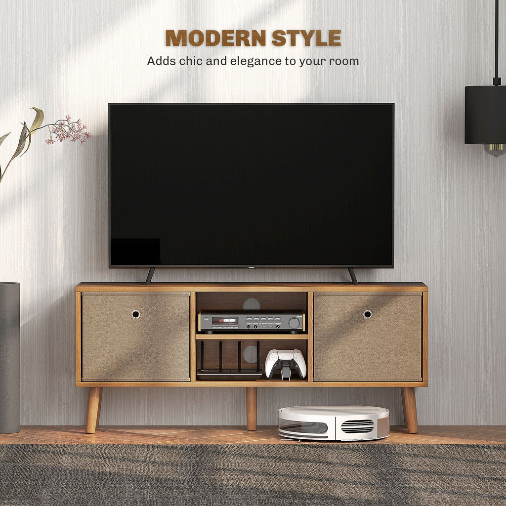 Modern TV Cabinet Stand w/ Shelves & Drawers, Bedroom