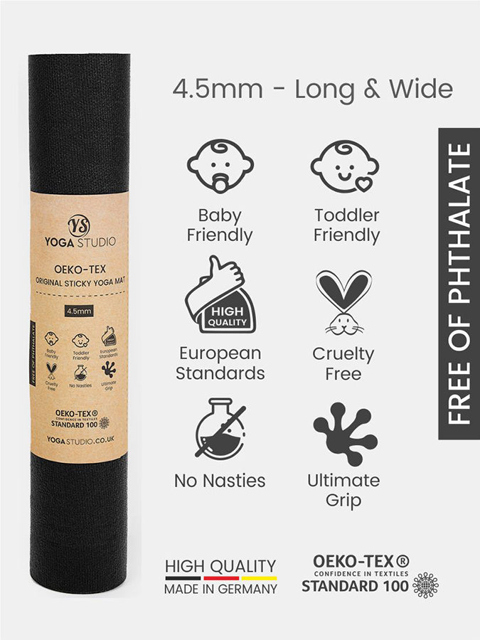 Oeko-Tex Long & Wide Yoga Mat 4.5mm