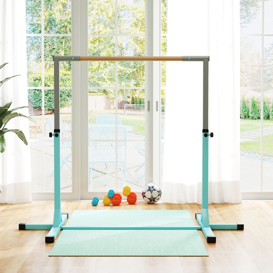 Adjustable Kids Gymnastics Bar Horizontal Training Steel
