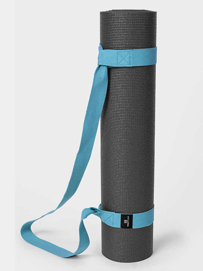 Yoga Studio Organic Cotton Yoga Mat Strap Carrier Light Blue