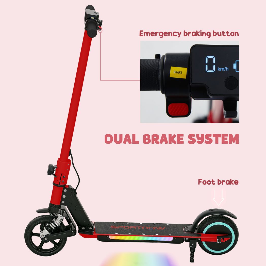 Folding Electric Scooter w/ LED Lights and Display