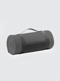 Yoga Studio Plaid Fleece Blanket Charcoal