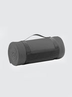 Yoga Studio Plaid Fleece Blanket Charcoal